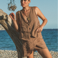 Skirt Sof Plane Linen