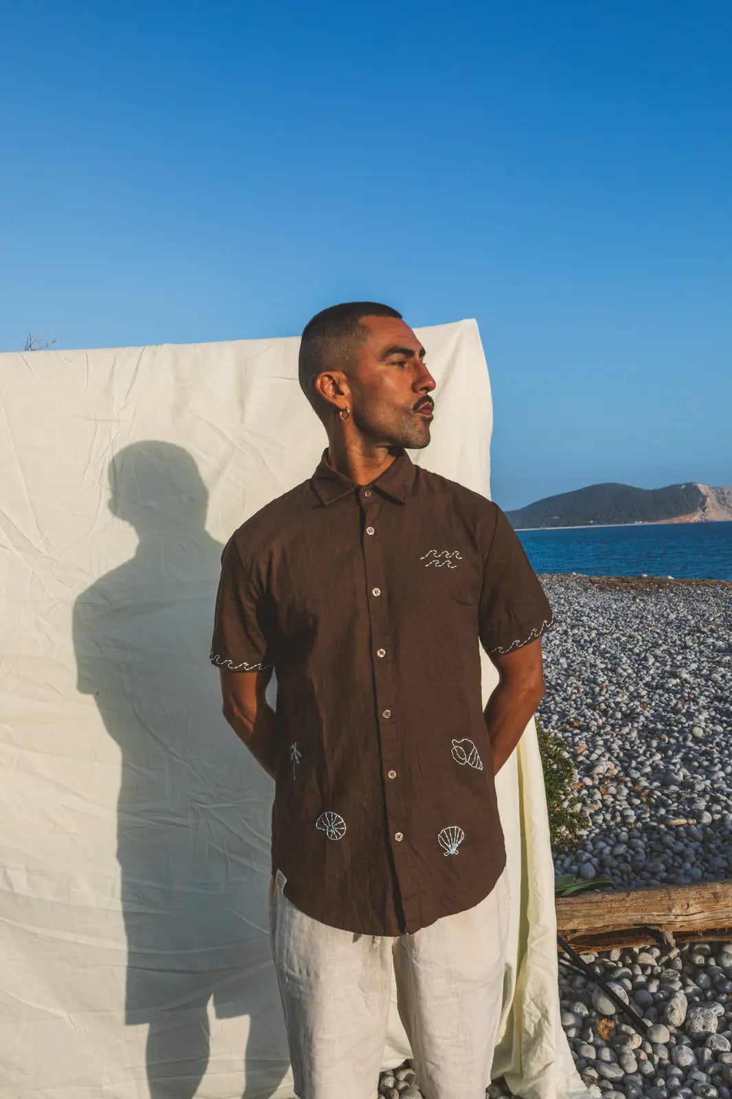 Shirt Aquiles Embroidered Linen