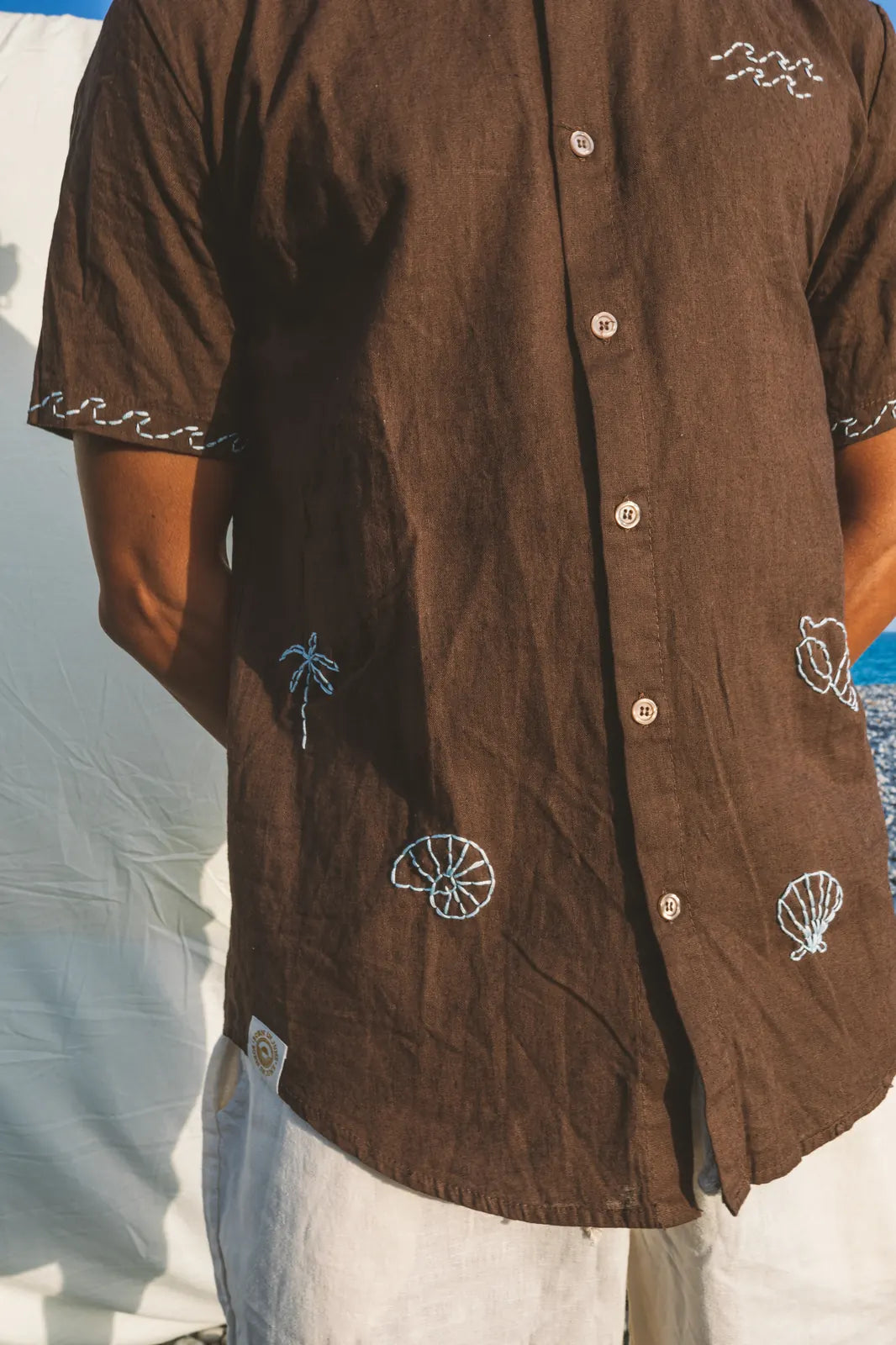 Shirt Aquiles Embroidered Linen