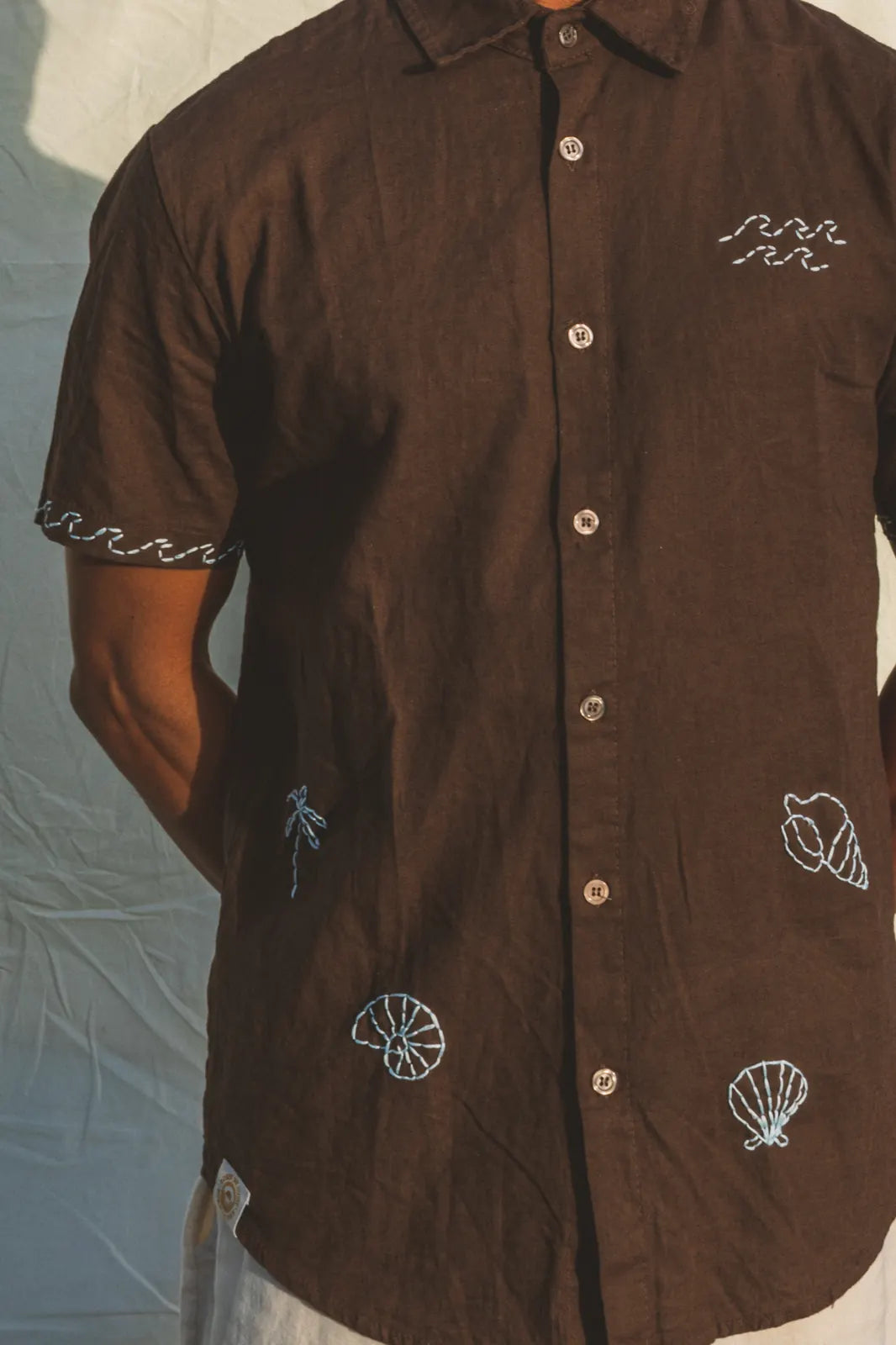 Shirt Aquiles Embroidered Linen