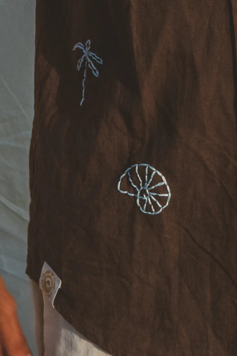 Shirt Aquiles Embroidered Linen