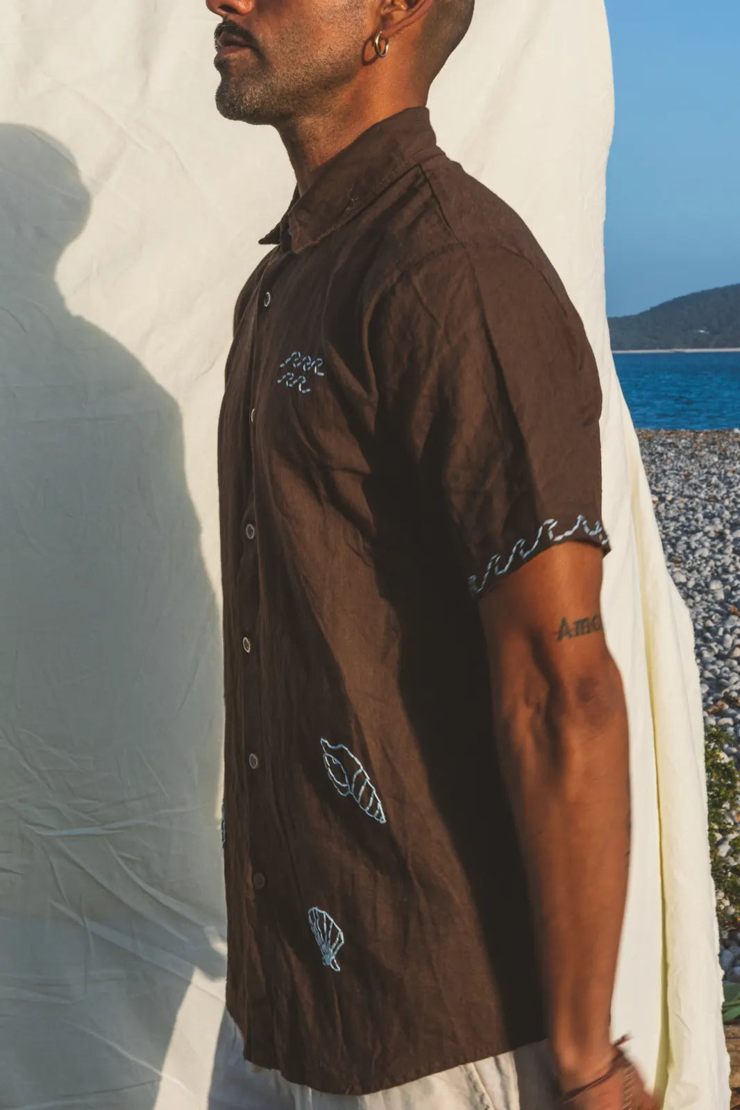 Shirt Aquiles Embroidered Linen