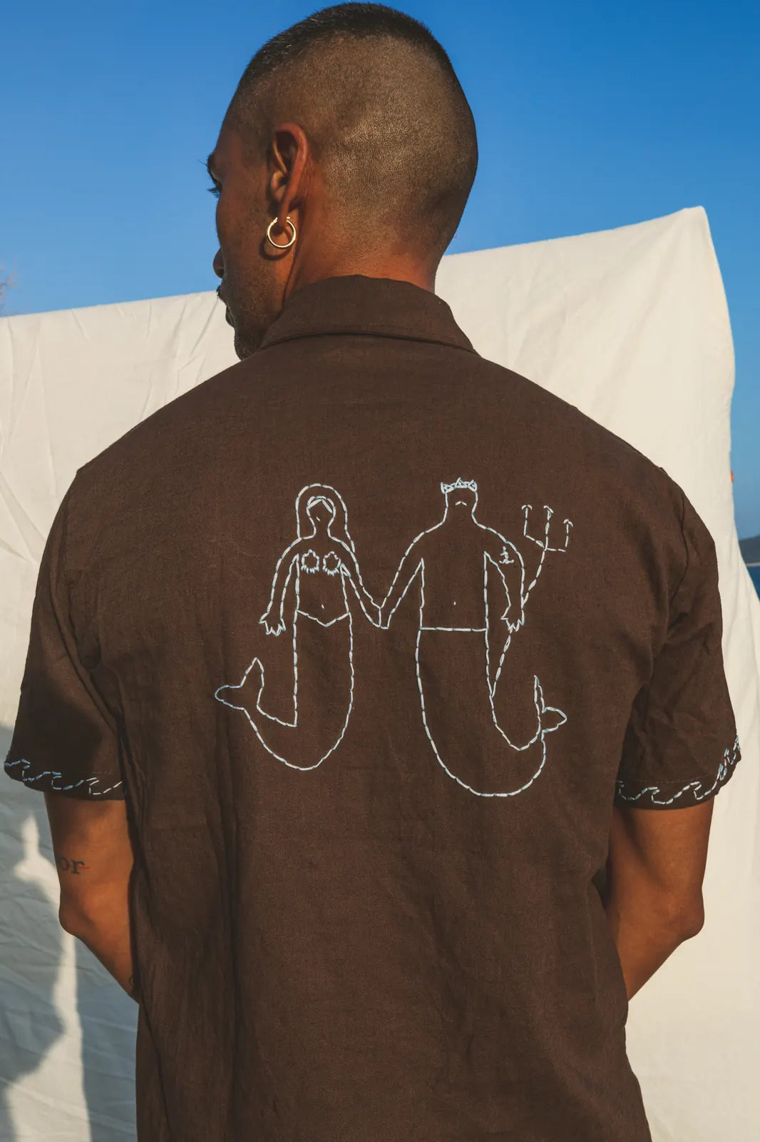 Shirt Aquiles Embroidered Linen