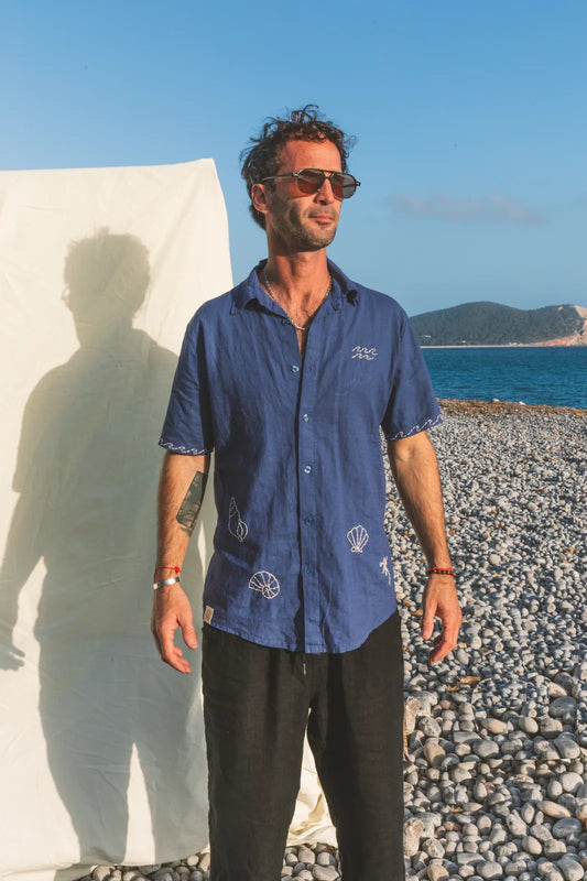 Shirt Aquiles Embroidered Linen