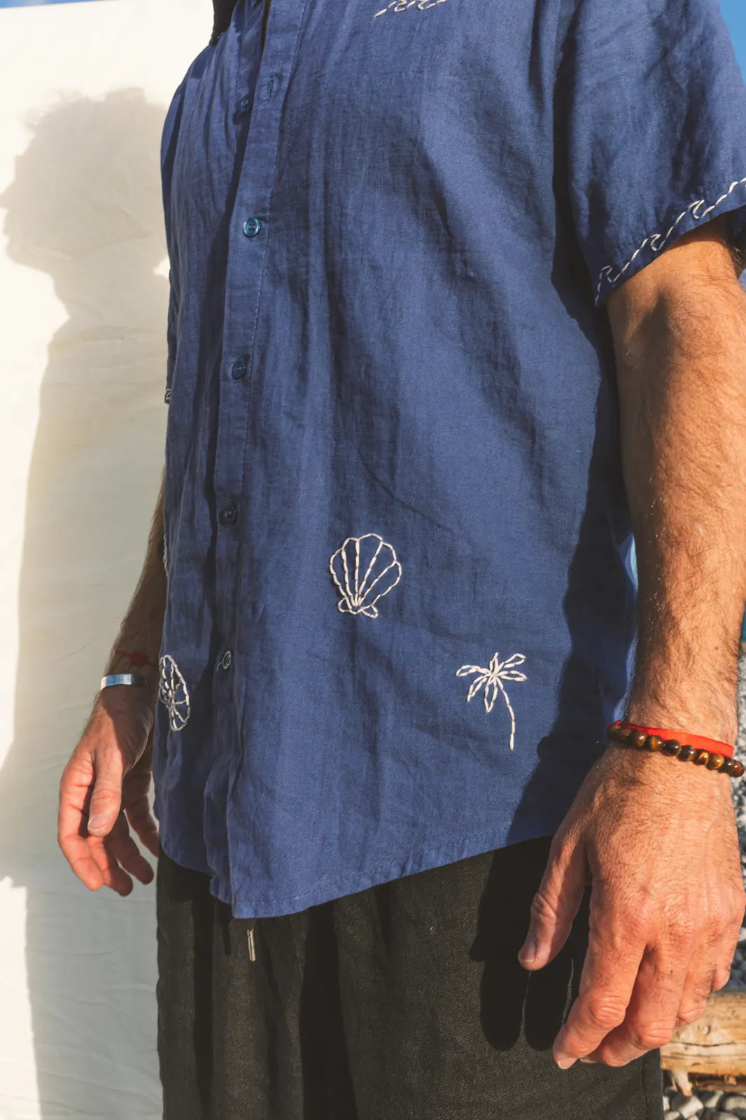 Shirt Aquiles Embroidered Linen