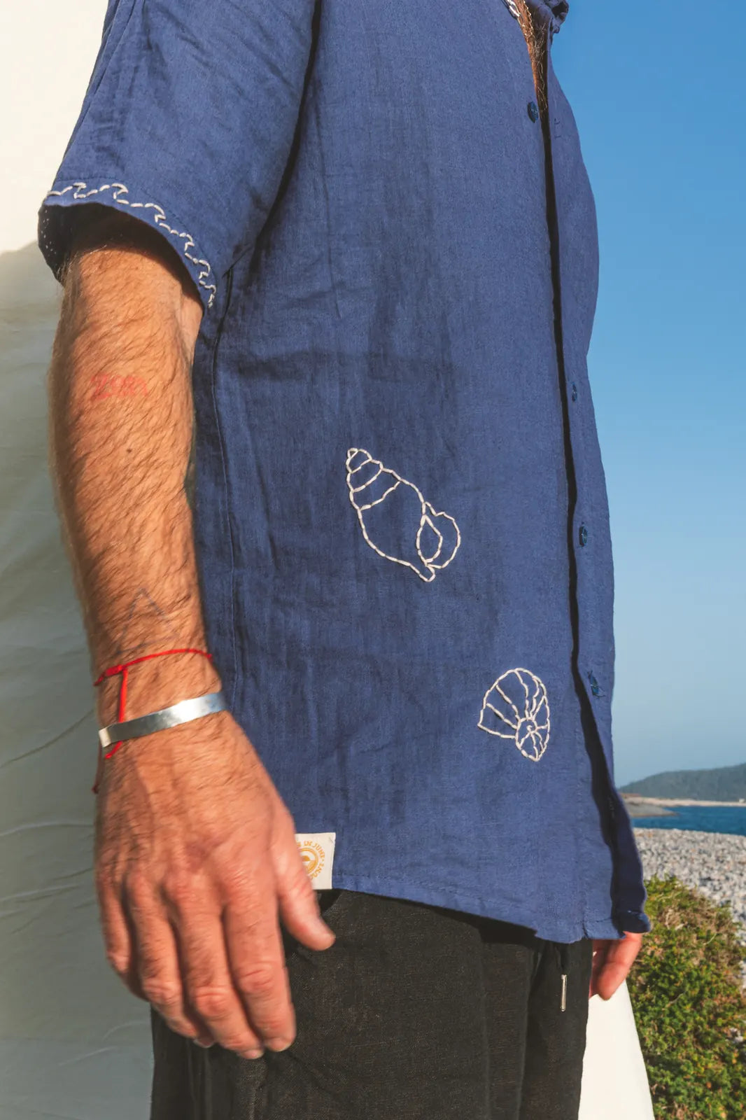 Shirt Aquiles Embroidered Linen