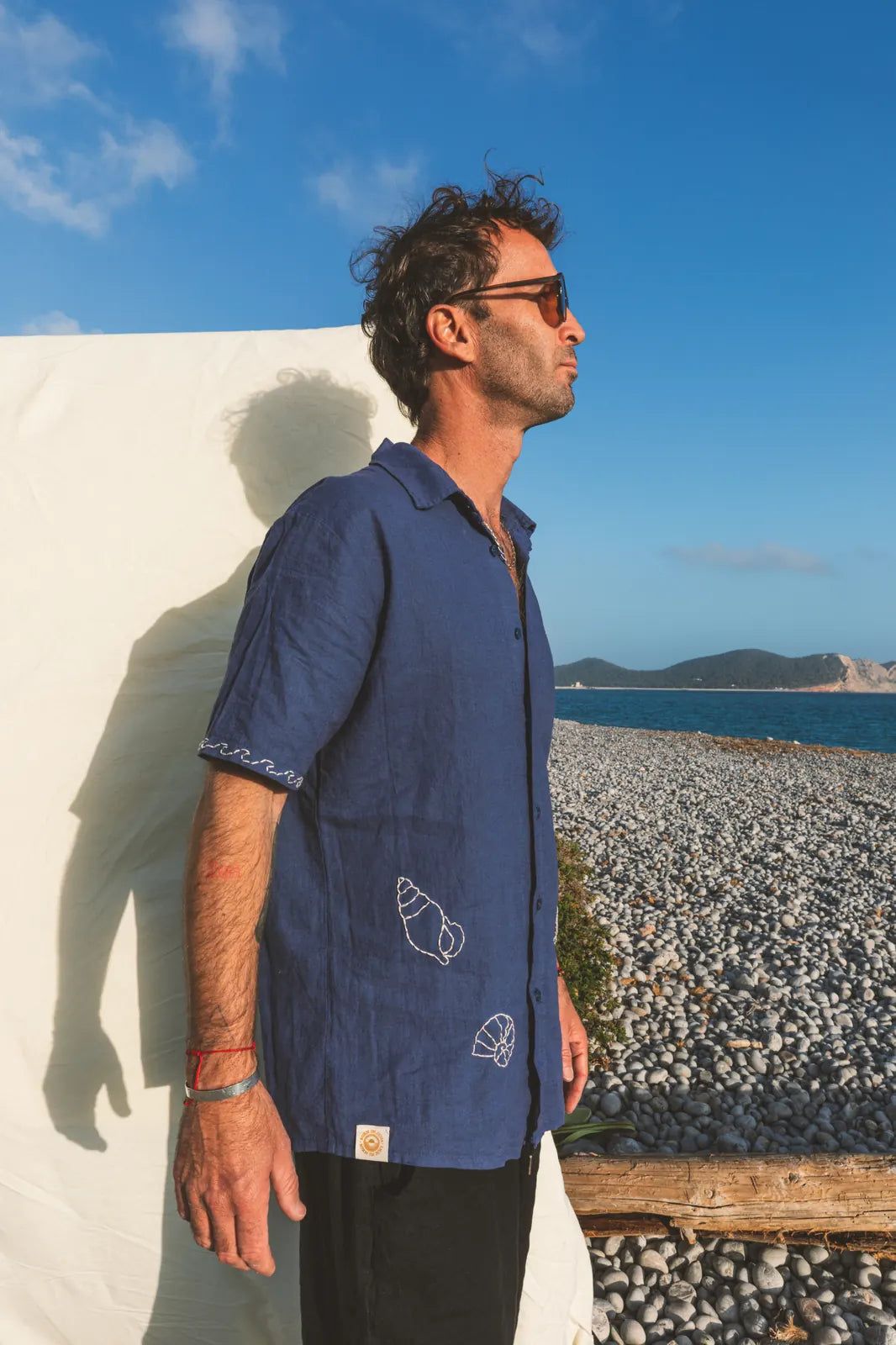 Shirt Aquiles Embroidered Linen