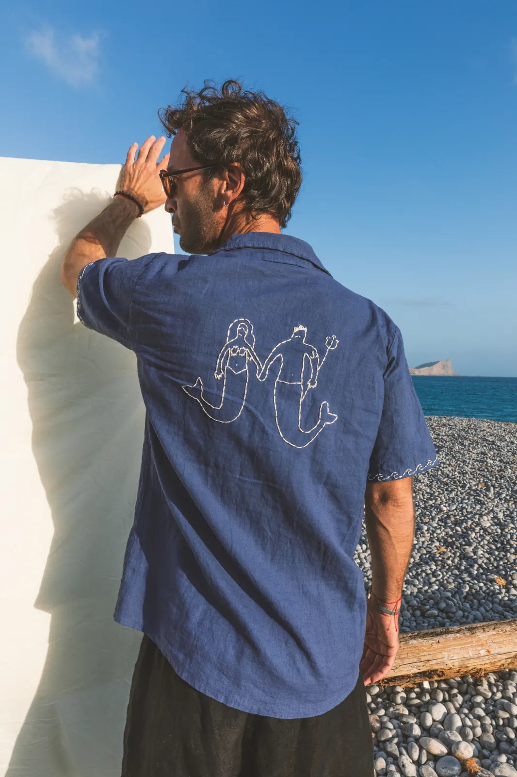 Shirt Aquiles Embroidered Linen