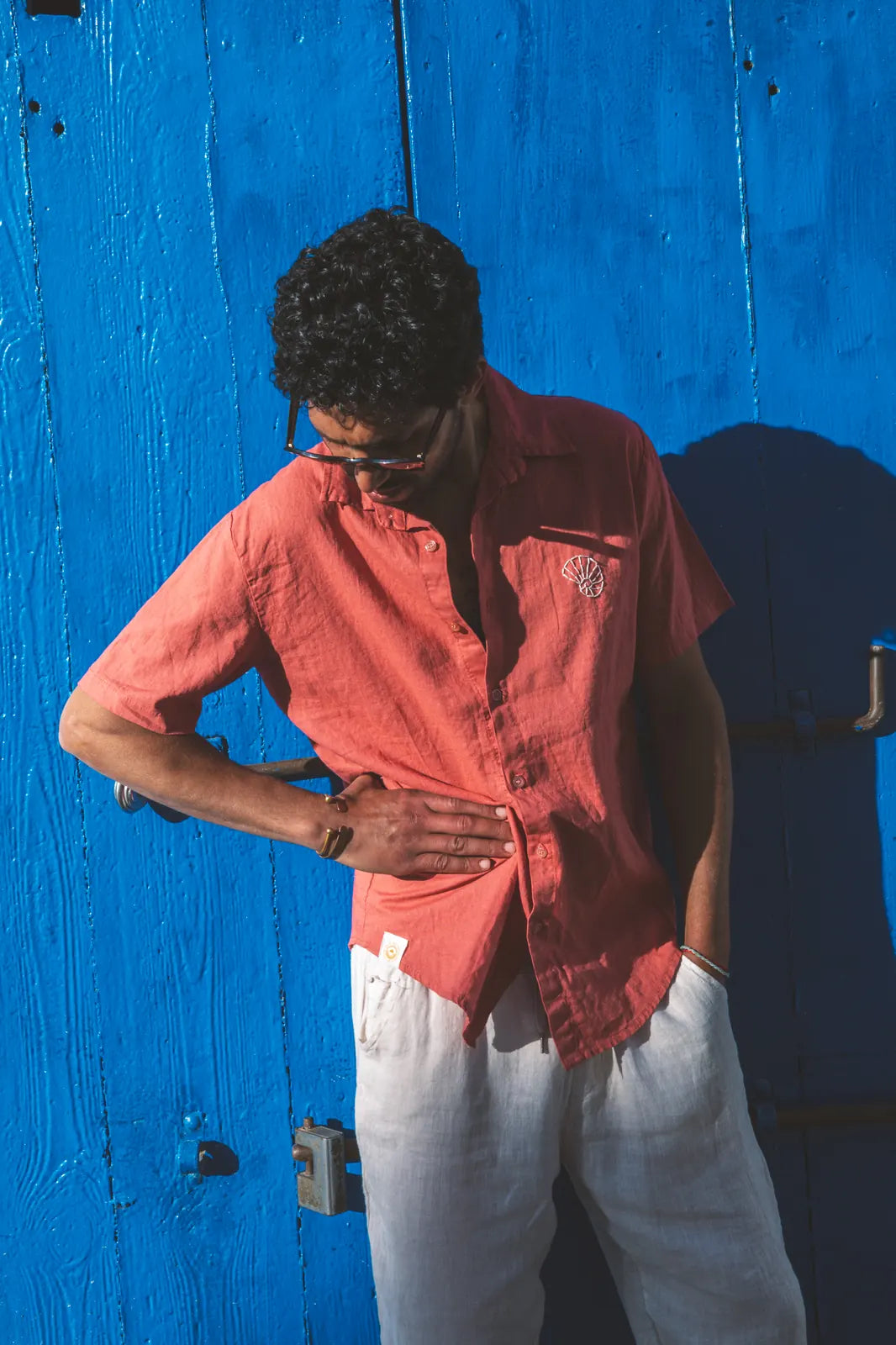 Shirt Aquiles Embroidered Linen