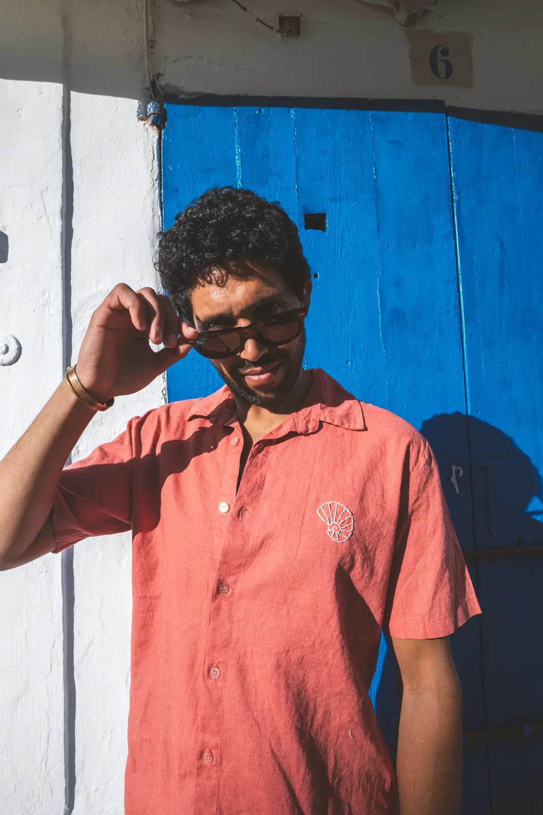 Shirt Aquiles Embroidered Linen