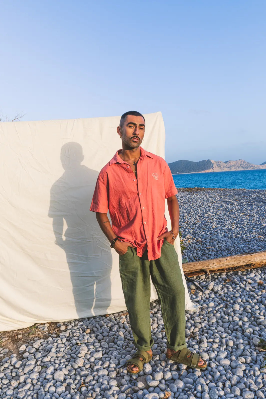 Shirt Aquiles Embroidered Linen
