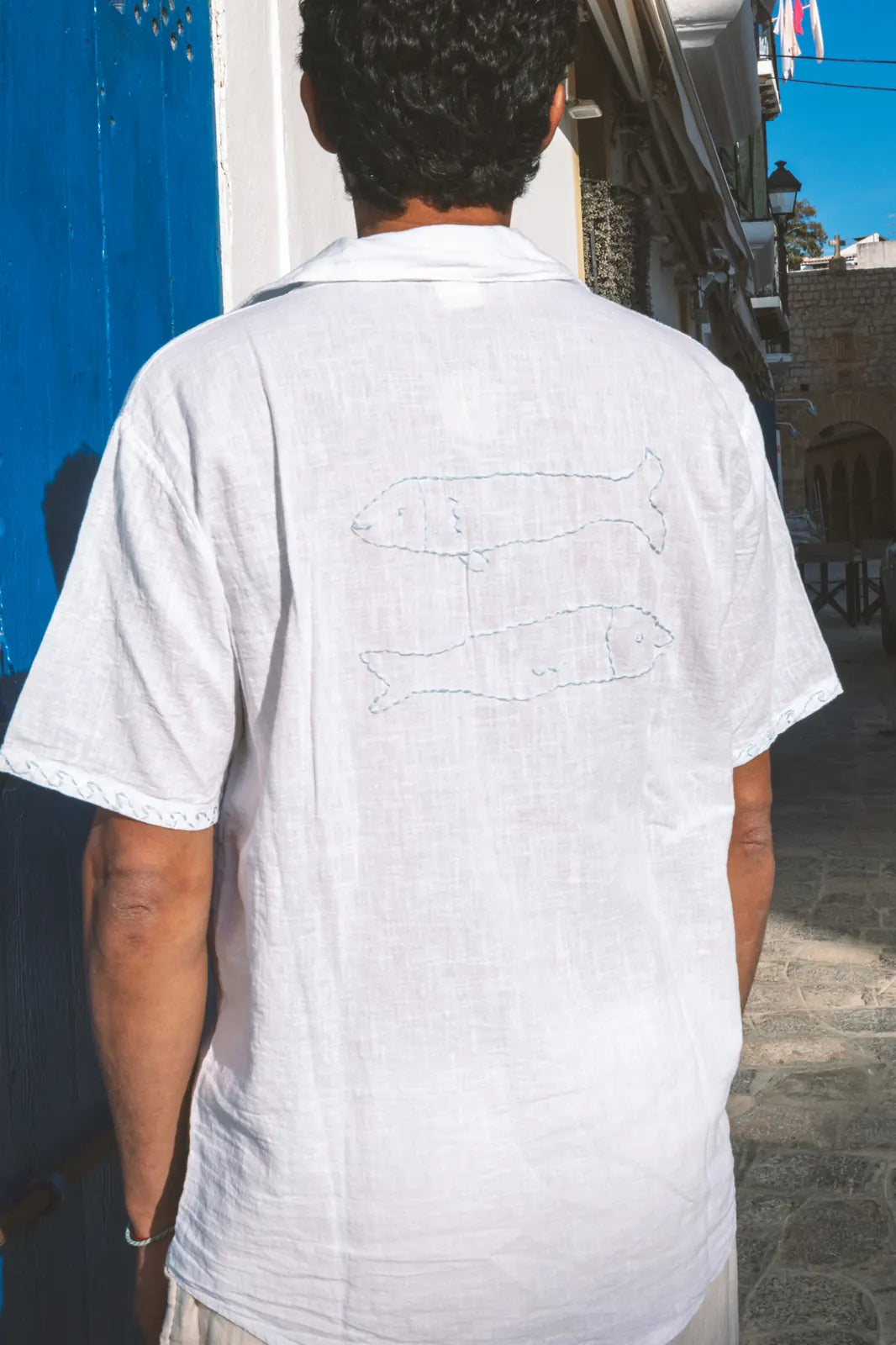 Shirt Aquiles Embroidered Linen