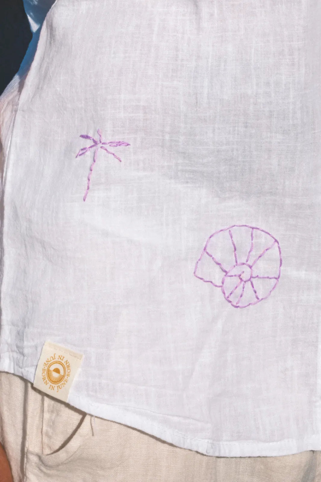 Shirt Aquiles Embroidered Linen