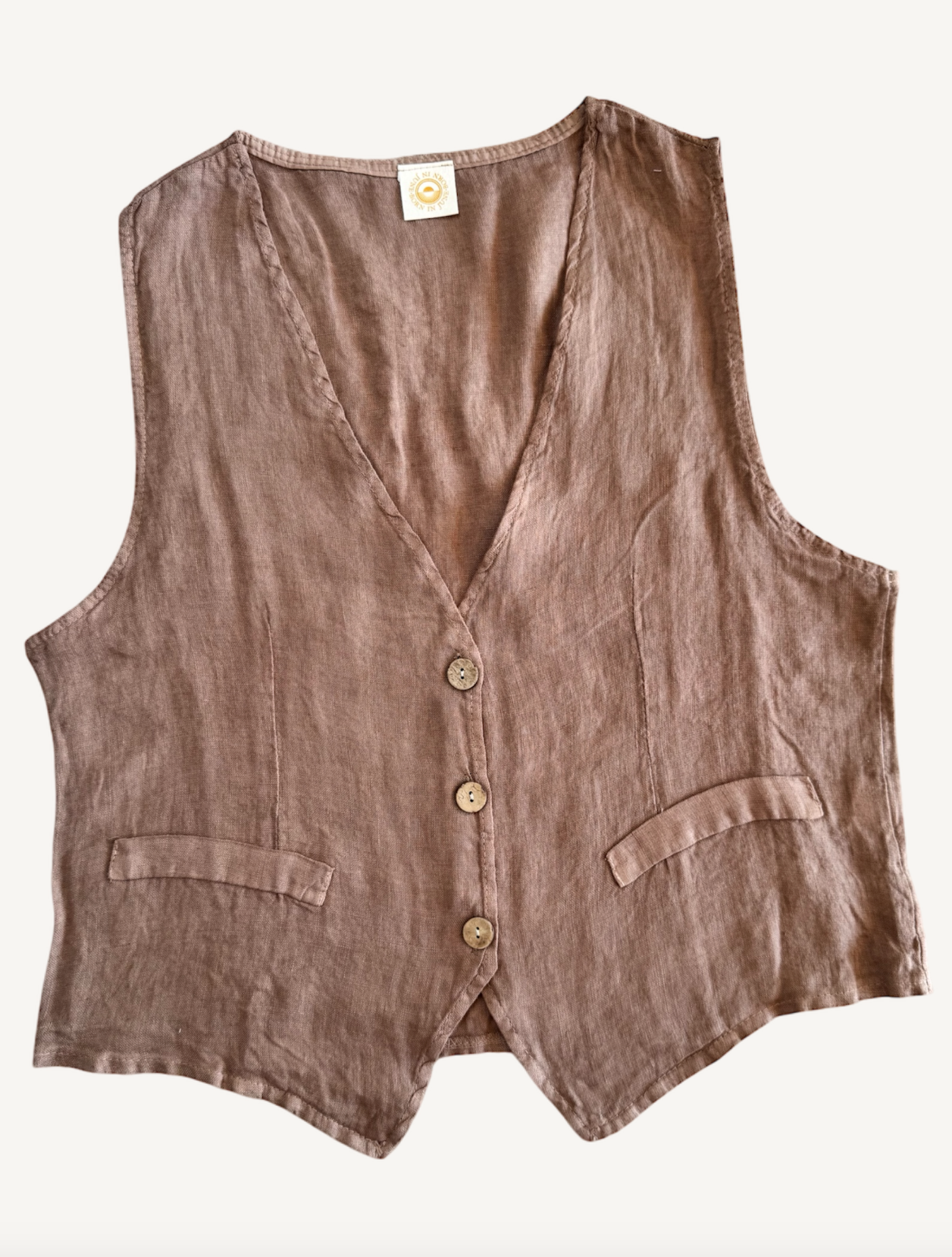 Chaleco Sof Plane Linen
