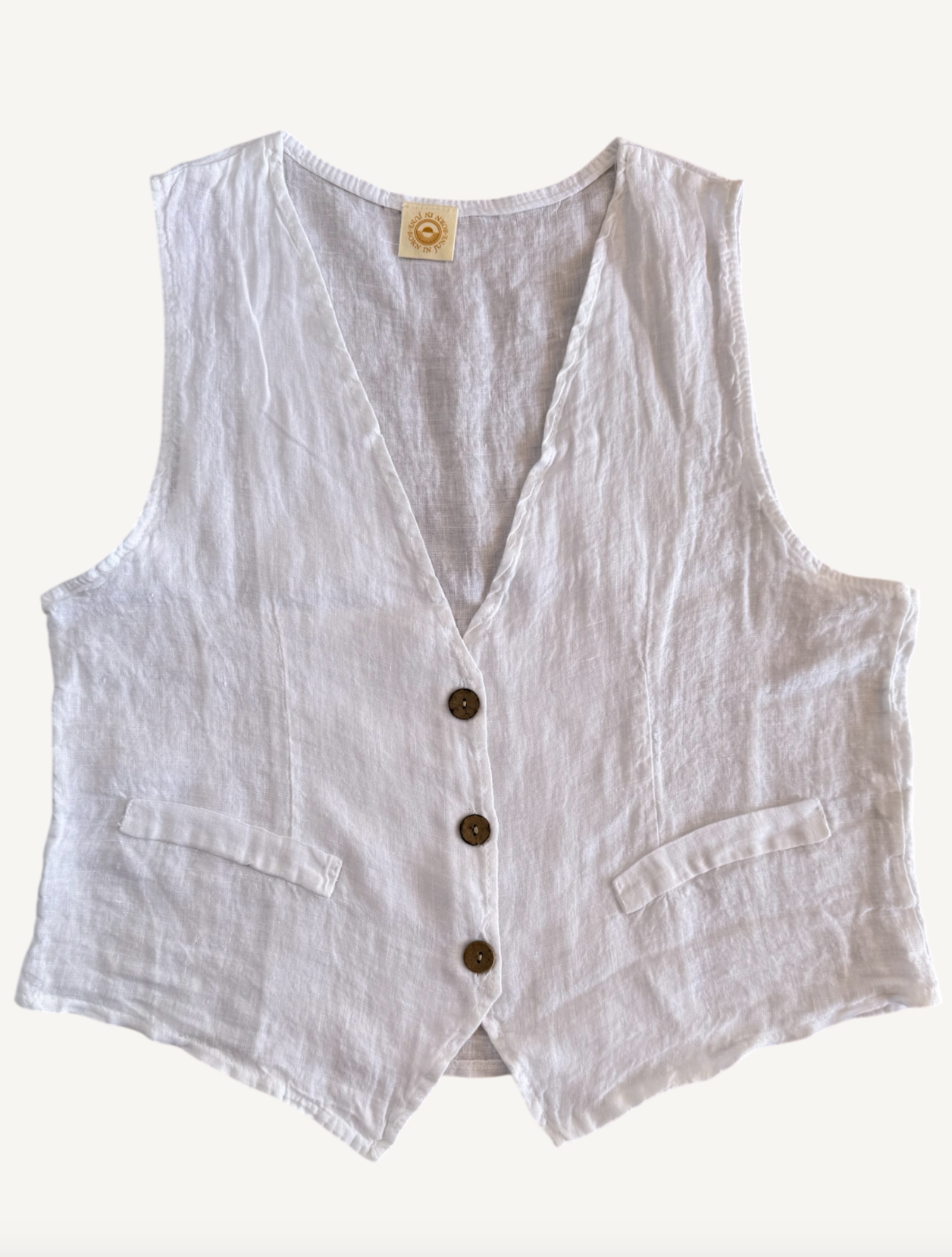 Chaleco Sof Plane Linen