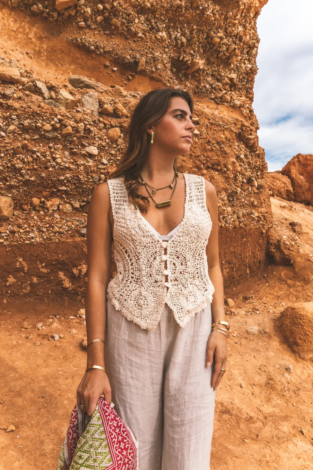 Chaleco Crochet María Cotton