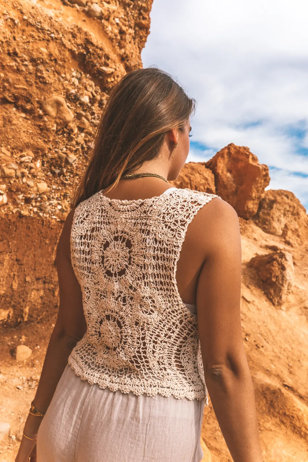 Chaleco Crochet María Cotton