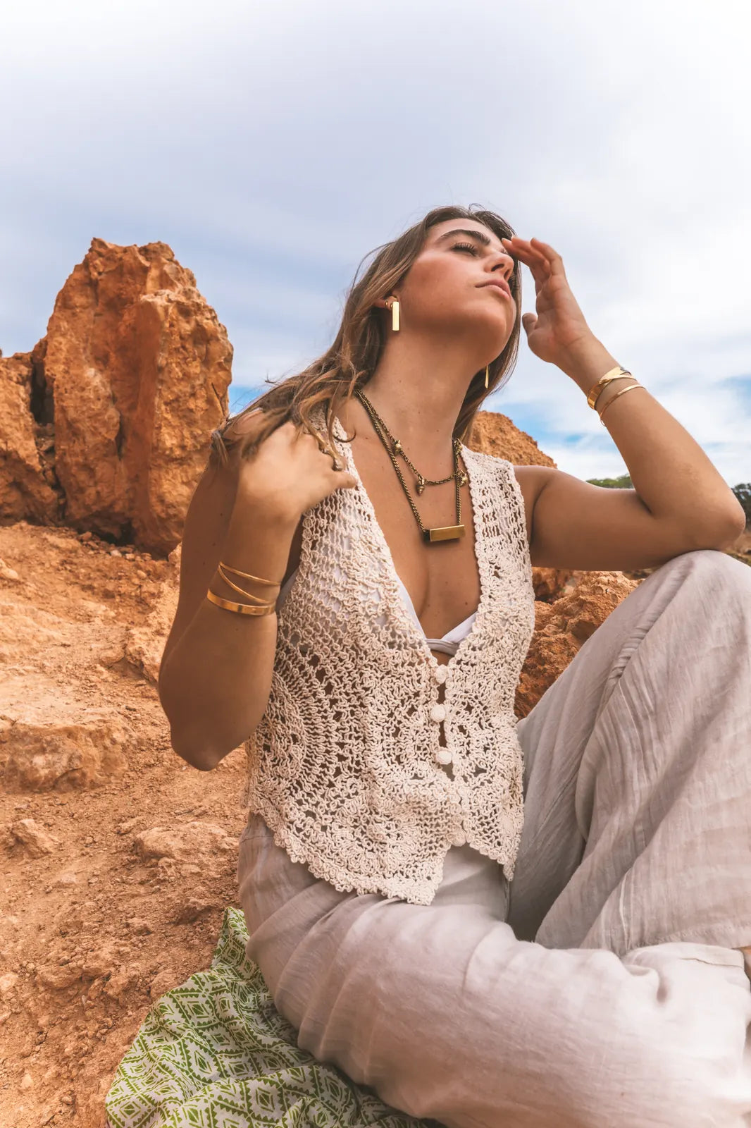 Chaleco Crochet María Cotton