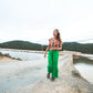 Embrodery Vest Indi Star Cotton Red, Blue, Green