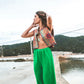 Embrodery Vest Indi Star Cotton Red, Blue, Green