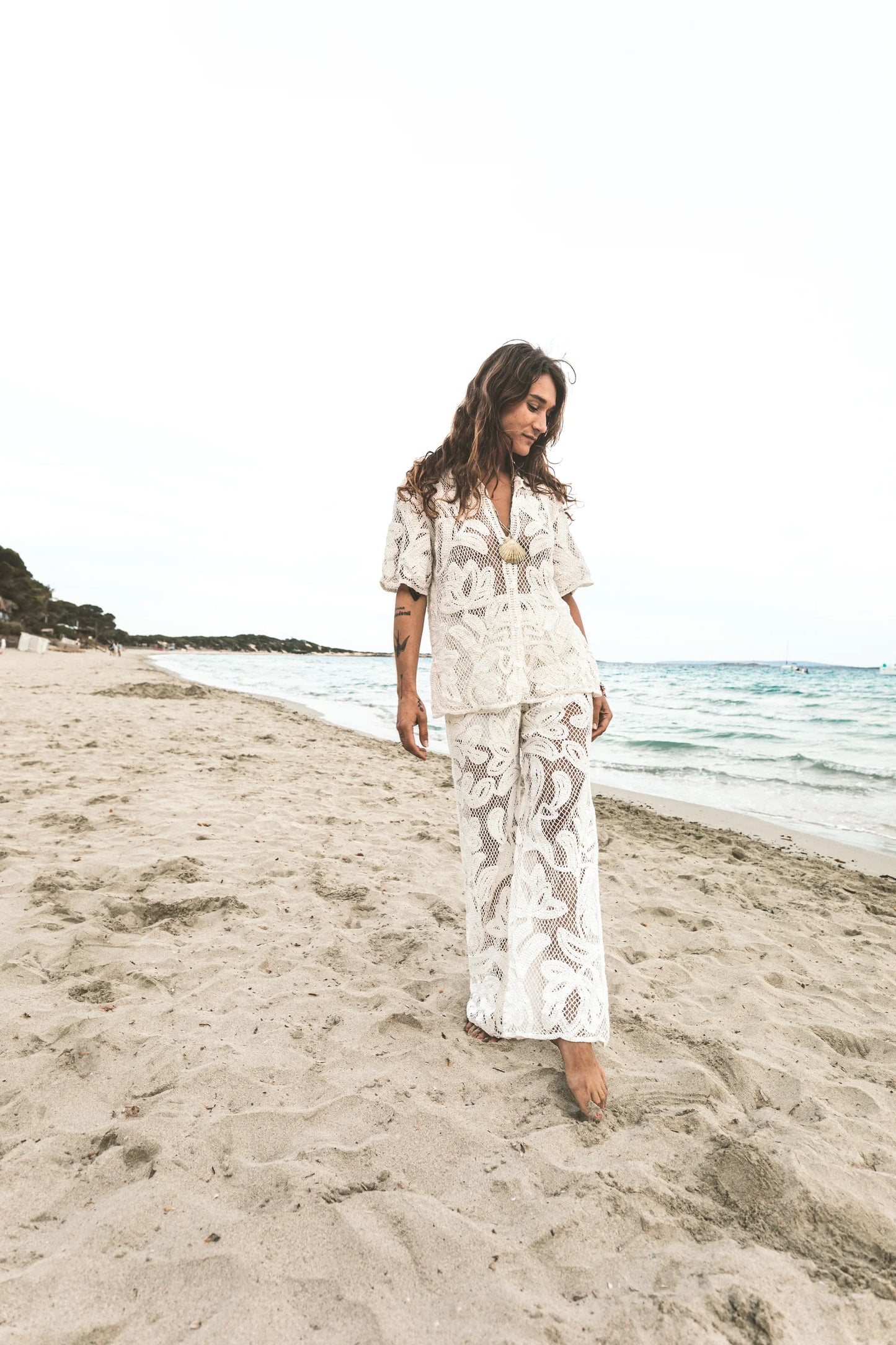 Pant Crochet May Cotton White
