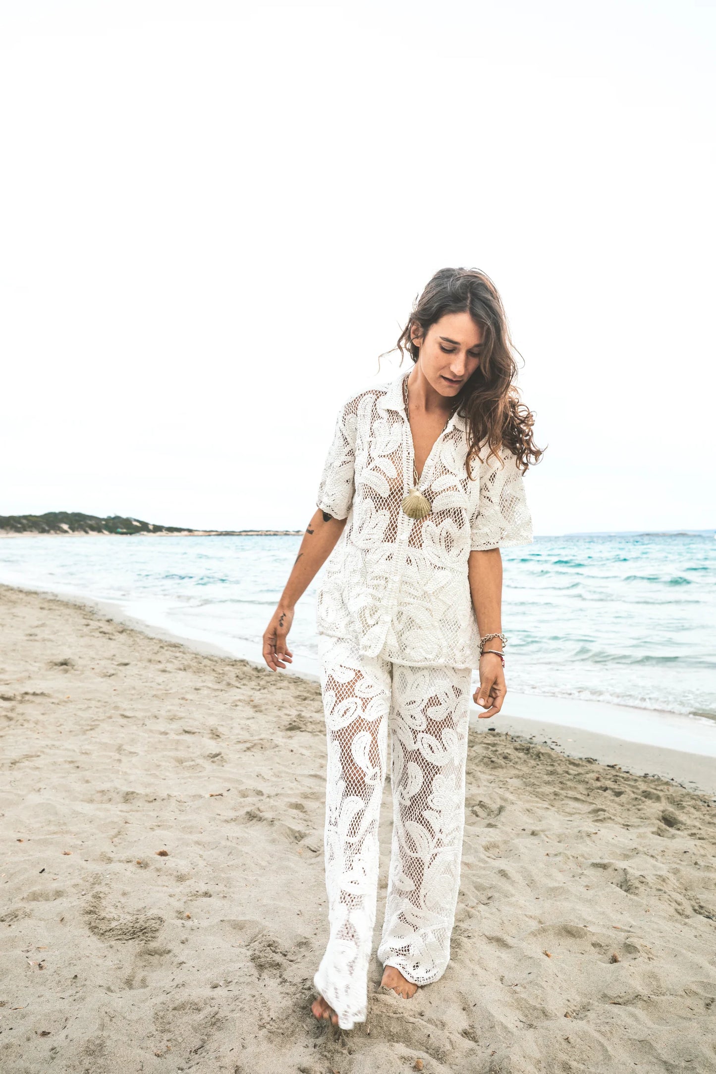 Pant Crochet May Cotton White