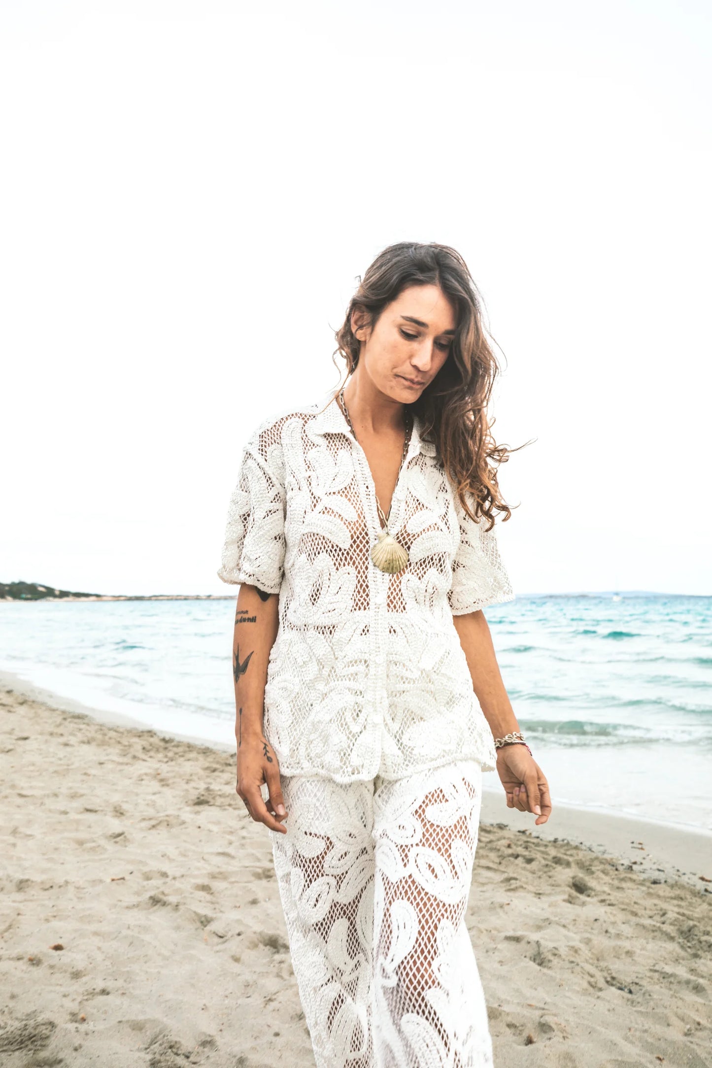Pant Crochet May Cotton White
