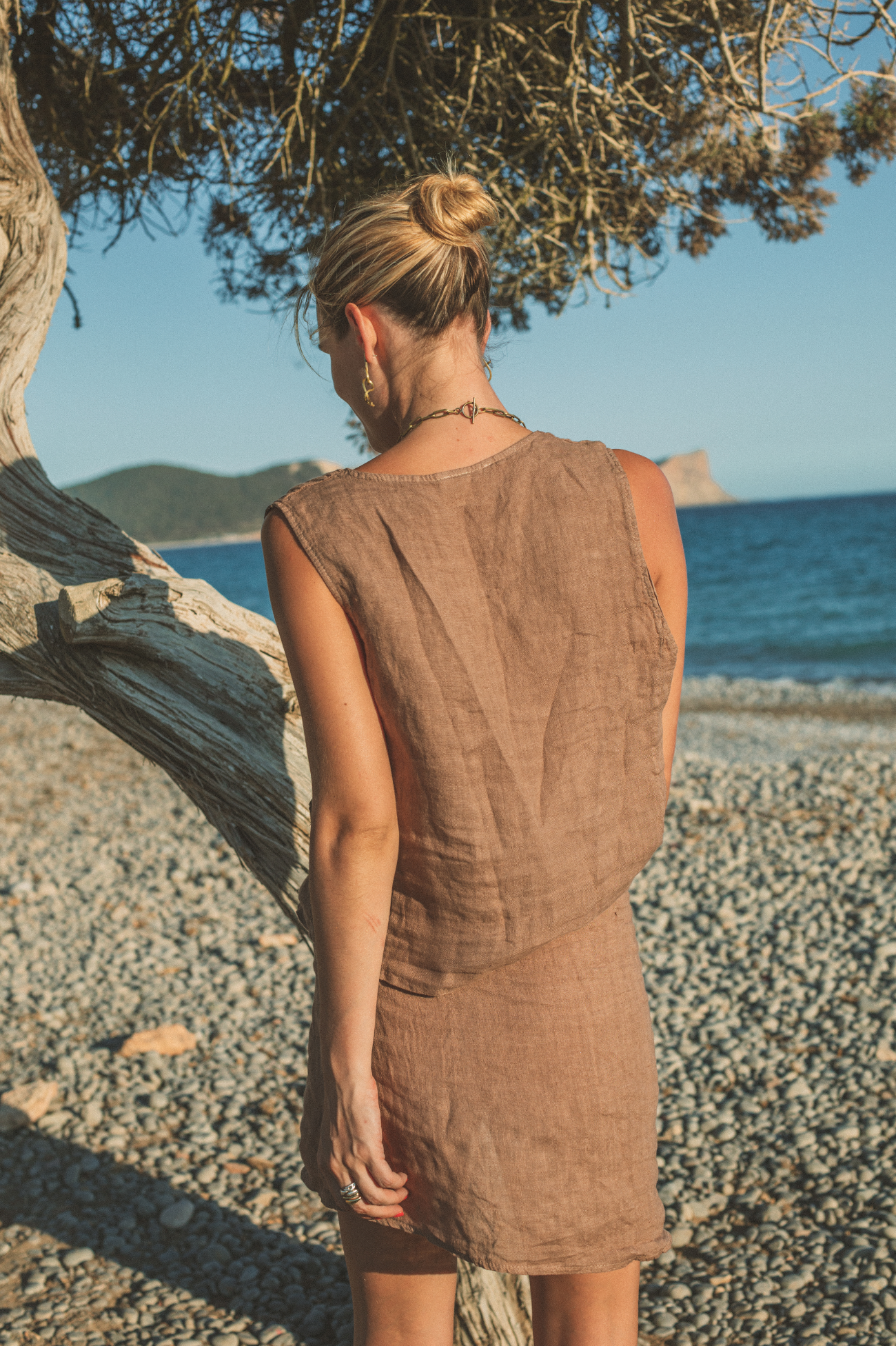 Skirt Sof Plane Linen