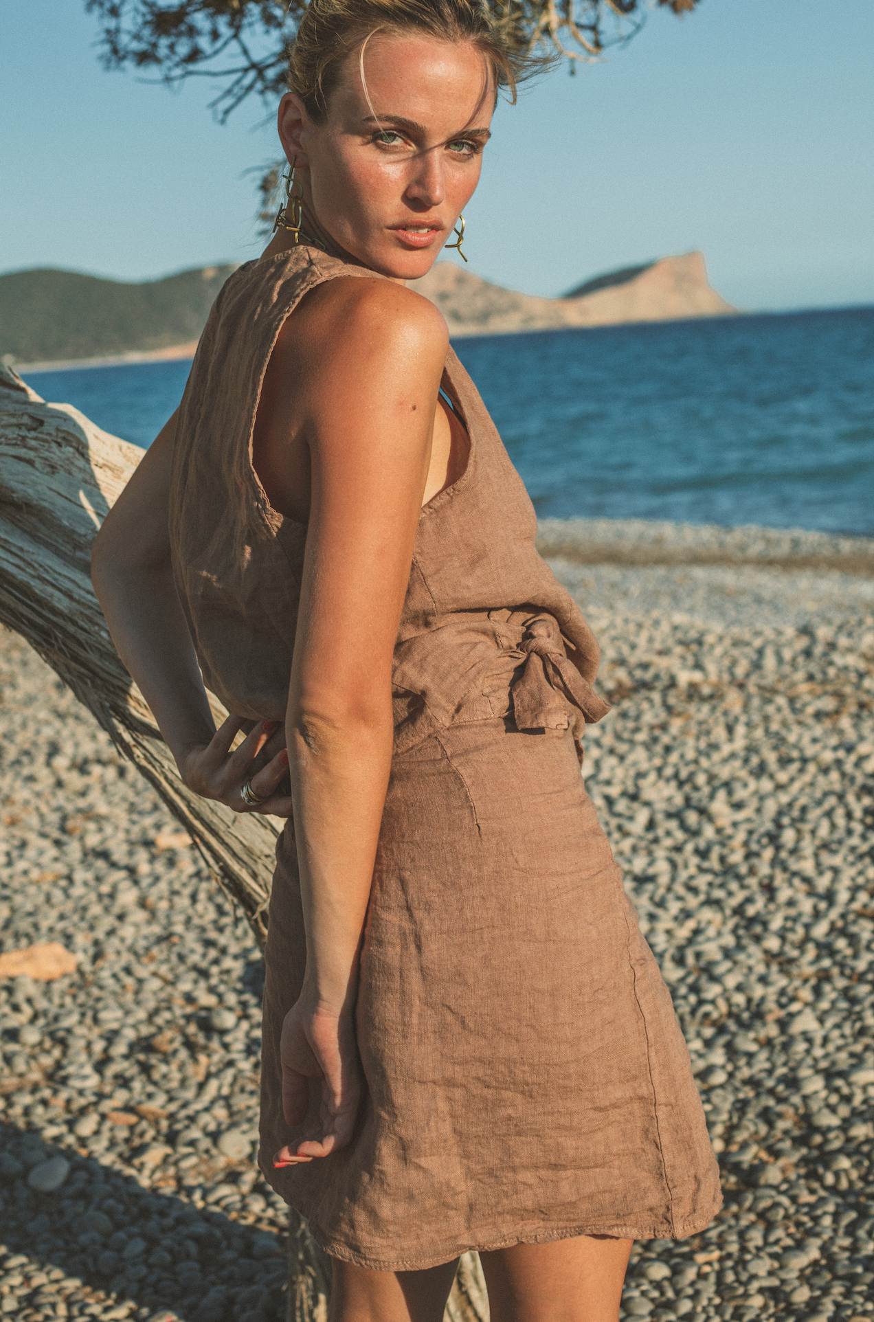 Skirt Sof Plane Linen