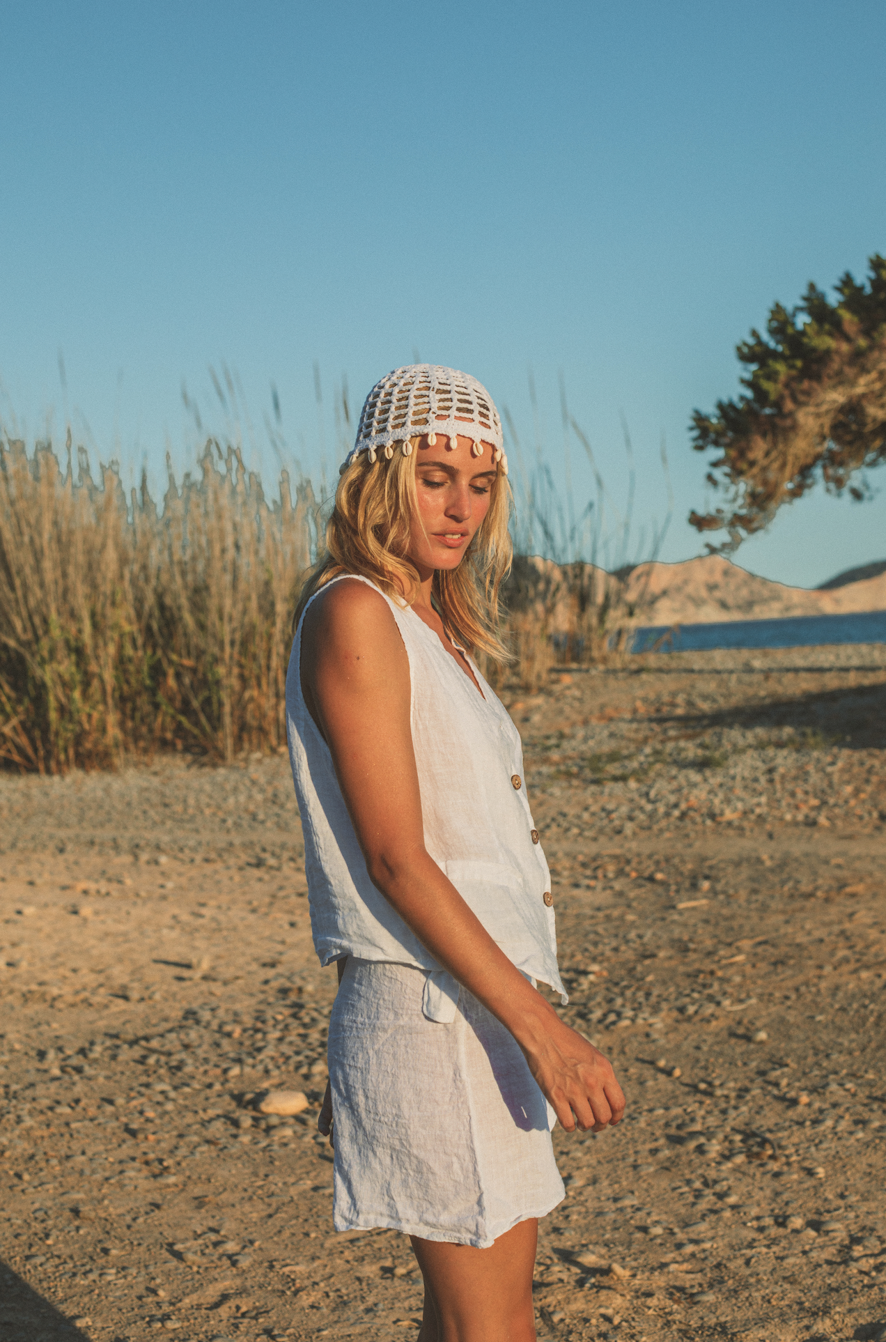 Skirt Sof Plane Linen