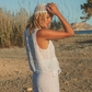 Hat Cup casquete Crochet Caracola White