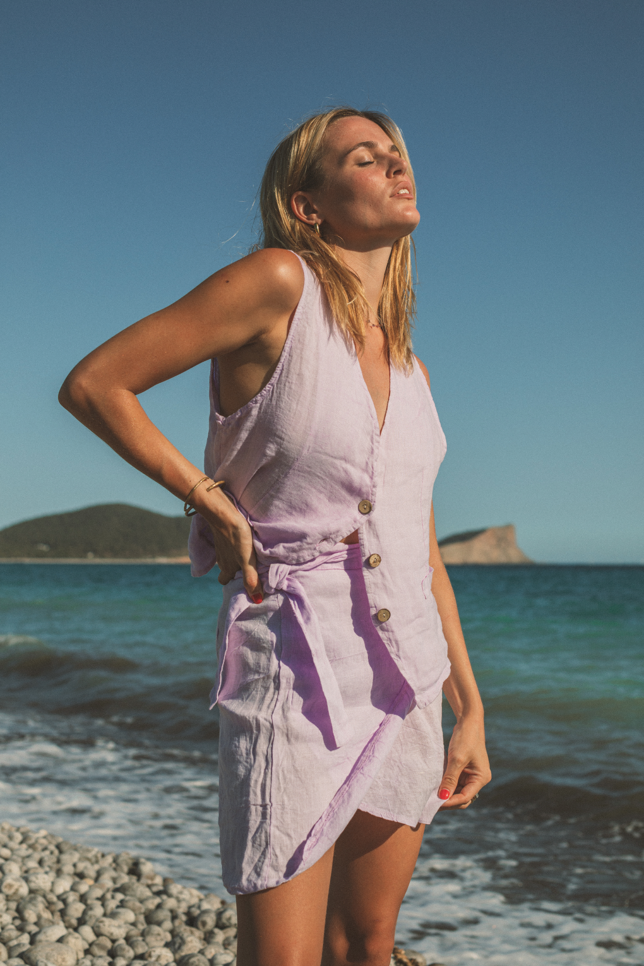 Skirt Sof Plane Linen