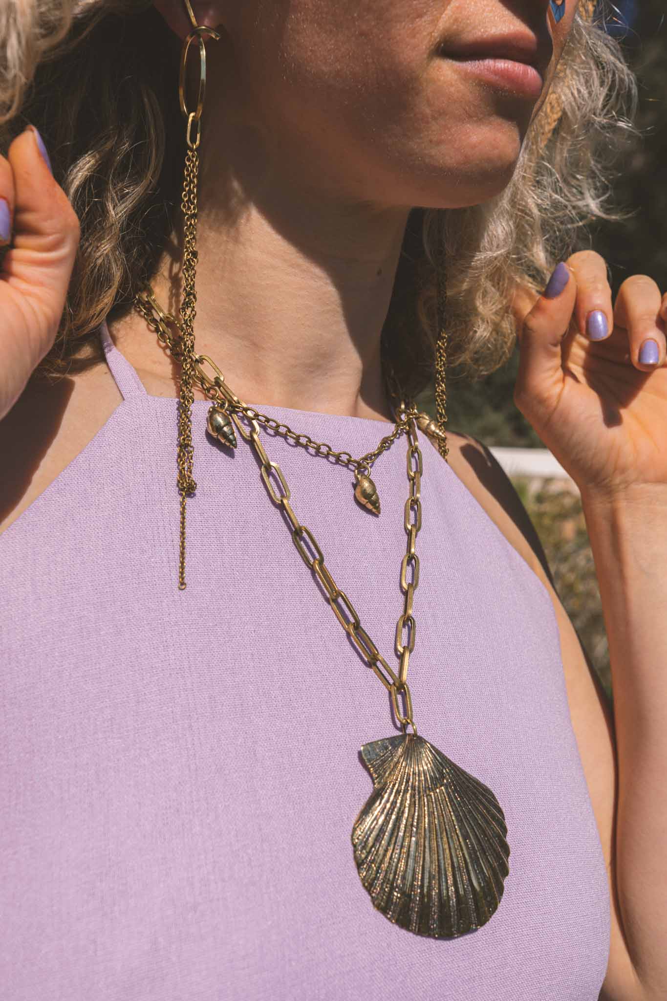 Collar Caracola XL Bronze
