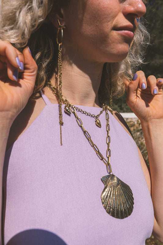 Collar Caracola XL Bronze