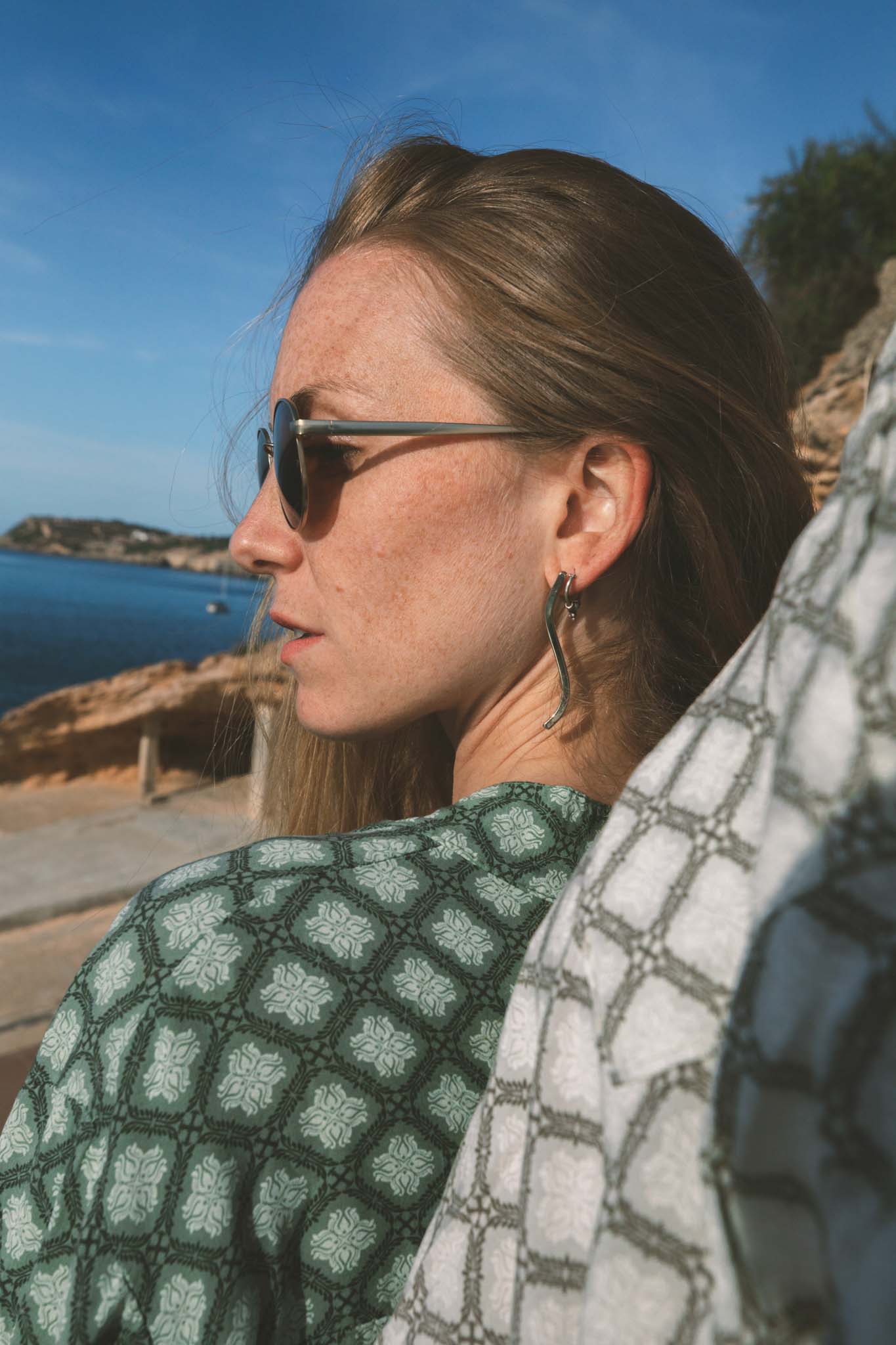 Earings Serpiente Blanca